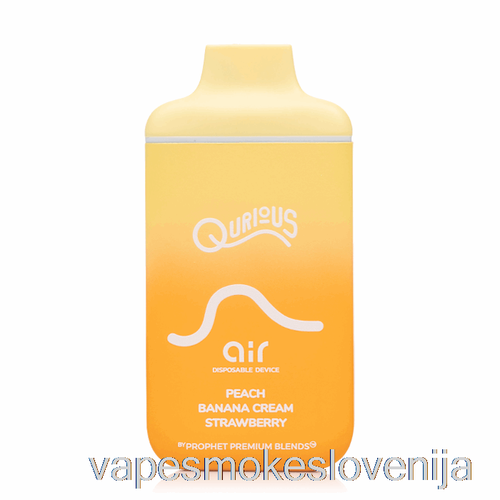 Vape Slovenija Qurious Air 6000 Za Enkratno Uporabo Breskev Banana Krema Jagoda